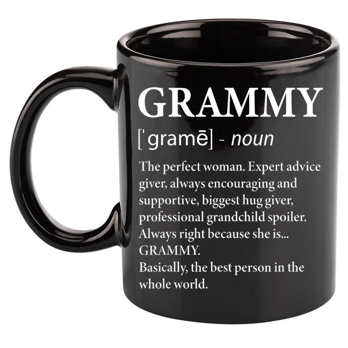 Grammy Definition Grandma Funny Grandmother 11oz C Handle Ceramic Mug
