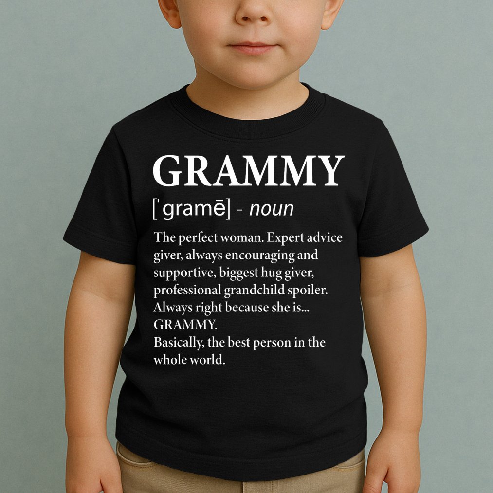 Grammy Definition Grandma Funny Grandmother Toddler T-Shirt