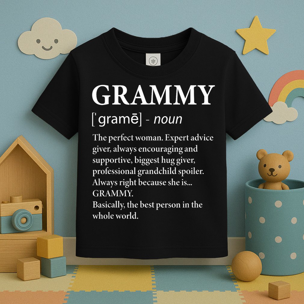 Grammy Definition Grandma Funny Grandmother Toddler T-Shirt