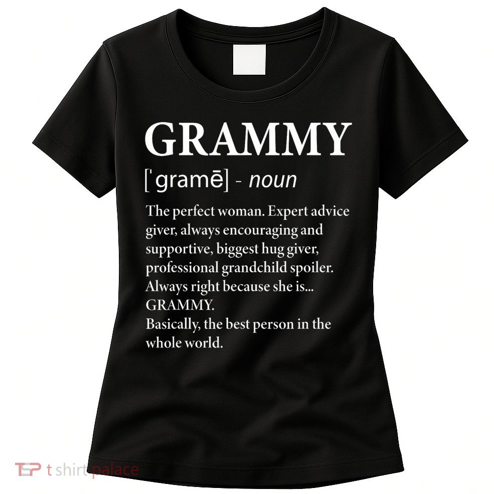 Grammy Definition Grandma Funny Grandmother Womens T-Shirt