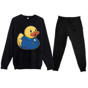 Groom Duck Premium Crewneck Sweatsuit Set