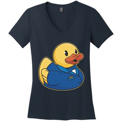 Groom Duck Women's V-Neck T-Shirt