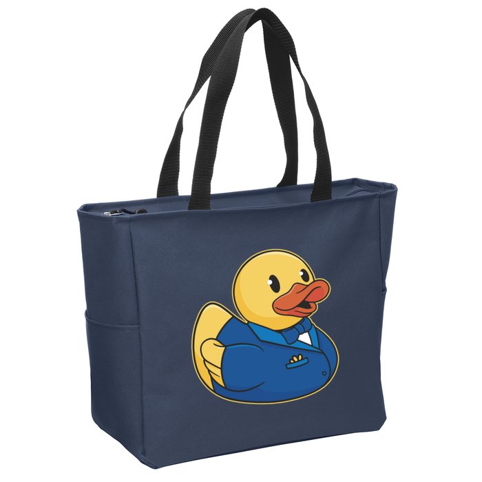 Groom Duck Zip Tote Bag