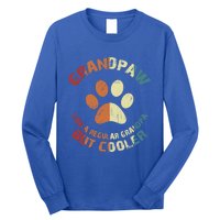 Grandpaw Dog Grandpa Grand Paw Retro Vintage Funny 'S Gift Long Sleeve Shirt