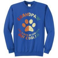 Grandpaw Dog Grandpa Grand Paw Retro Vintage Funny 'S Gift Sweatshirt