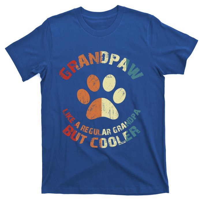 Grandpaw Dog Grandpa Grand Paw Retro Vintage Funny 'S Gift T-Shirt