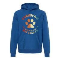 Grandpaw Dog Grandpa Grand Paw Retro Vintage Funny 'S Gift Premium Hoodie