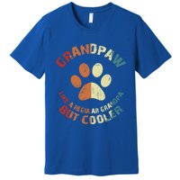 Grandpaw Dog Grandpa Grand Paw Retro Vintage Funny 'S Gift Premium T-Shirt