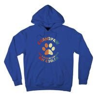 Grandpaw Dog Grandpa Grand Paw Retro Vintage Funny 'S Gift Tall Hoodie