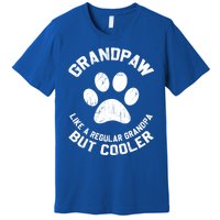 Grandpaw Dog Grandpa Grand Paw Vintage Funny Dogs Lovers Gift Premium T-Shirt