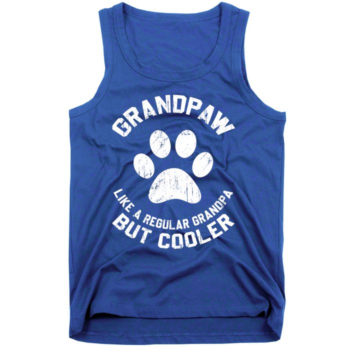 Grandpaw Dog Grandpa Grand Paw Vintage Funny Dogs Lovers Gift Tank Top