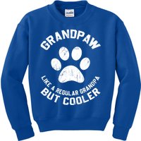 Grandpaw Dog Grandpa Grand Paw Vintage Funny Dogs Lovers Gift Kids Sweatshirt