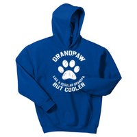 Grandpaw Dog Grandpa Grand Paw Vintage Funny Dogs Lovers Gift Kids Hoodie