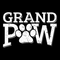 Grandpaw Dog Grandpa Grand Paw Gifts Dad Father Cooling Performance Crew T-Shirt