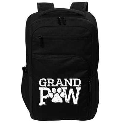 Grandpaw Dog Grandpa Grand Paw Gifts Dad Father Impact Tech Backpack