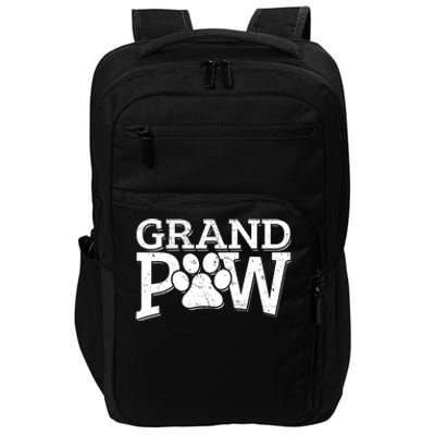 Grandpaw Dog Grandpa Grand Paw Gifts Dad Father Impact Tech Backpack