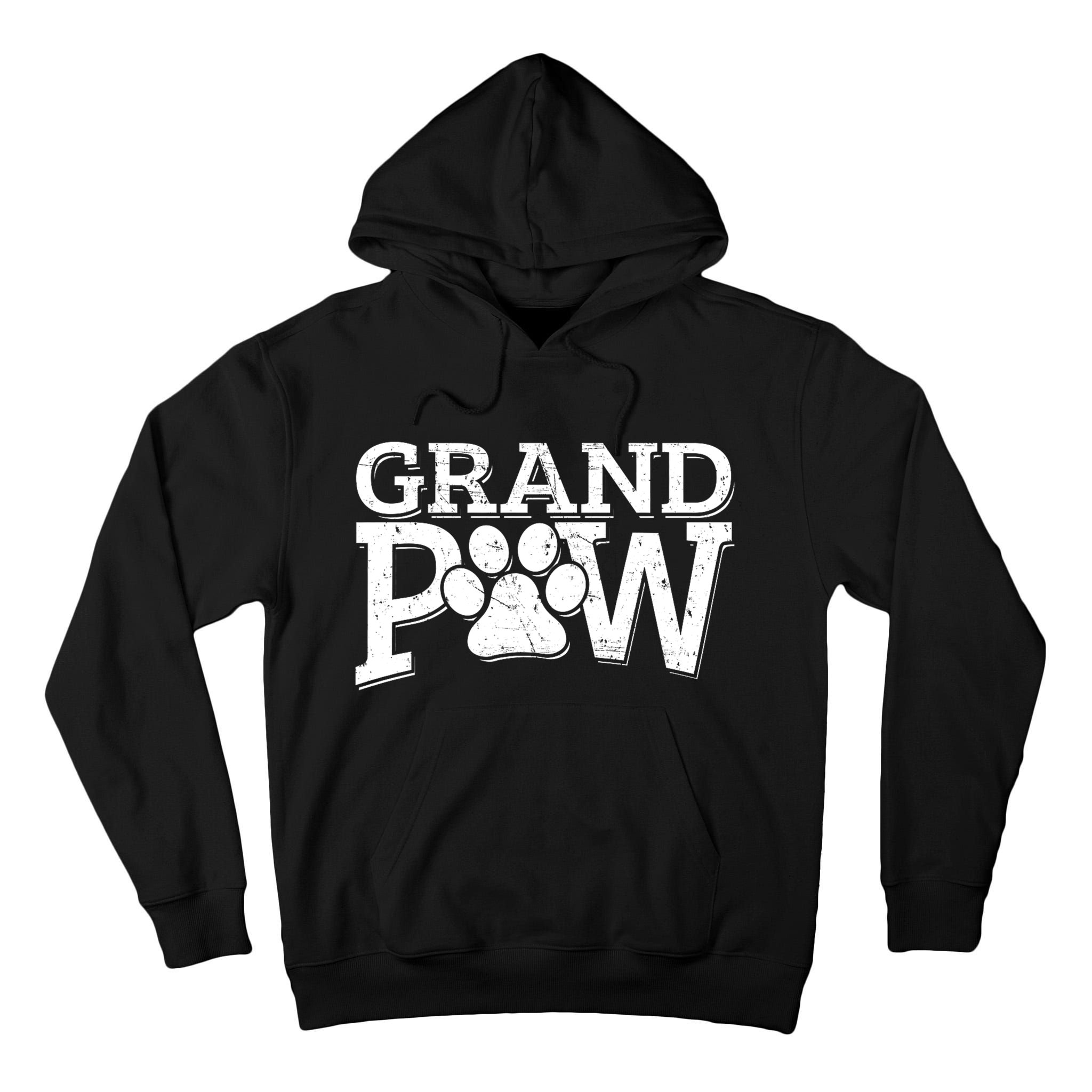 Grandpaw Dog Grandpa Grand Paw Gifts Dad Father Tall Hoodie