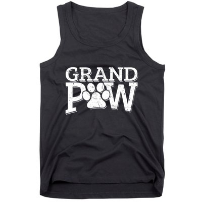 Grandpaw Dog Grandpa Grand Paw Gifts Dad Father Tank Top