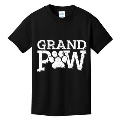 Grandpaw Dog Grandpa Grand Paw Gifts Dad Father Kids T-Shirt