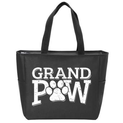 Grandpaw Dog Grandpa Grand Paw Gifts Dad Father Zip Tote Bag