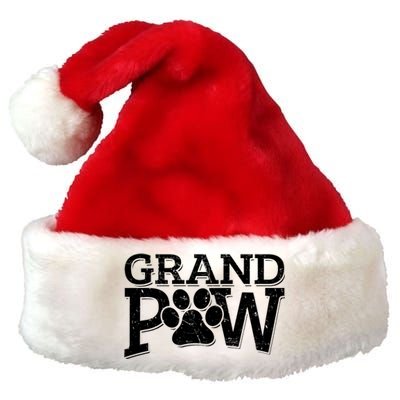 Grandpaw Dog Grandpa Grand Paw Gifts Dad Father Premium Christmas Santa Hat