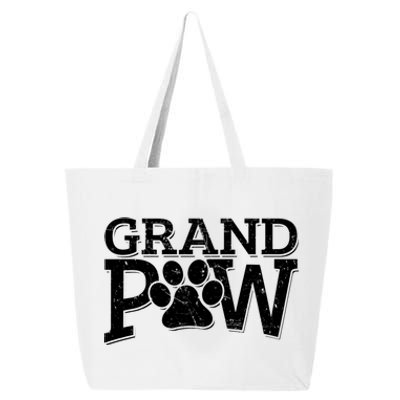 Grandpaw Dog Grandpa Grand Paw Gifts Dad Father 25L Jumbo Tote