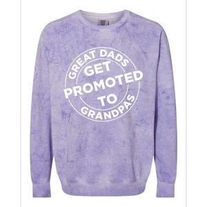 Great Dads Get Promoted To Grandpa Meaningful Gift Colorblast Crewneck Sweatshirt