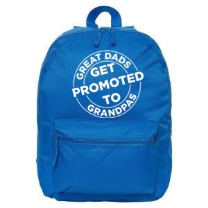 Great Dads Get Promoted To Grandpa Meaningful Gift 16 in Basic Backpack