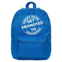 Great Dads Get Promoted To Grandpa Meaningful Gift 16 in Basic Backpack