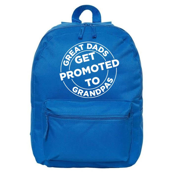 Great Dads Get Promoted To Grandpa Meaningful Gift 16 in Basic Backpack