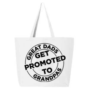 Great Dads Get Promoted To Grandpa Meaningful Gift 25L Jumbo Tote