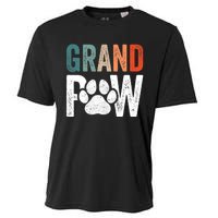 Grandpaw Dog Grandpa FatherS Day Family Grandkids Cooling Performance Crew T-Shirt