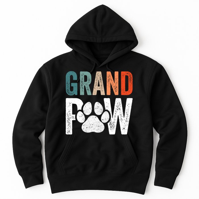 Grandpaw Dog Grandpa FatherS Day Family Grandkids Hoodie