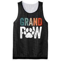 Grandpaw Dog Grandpa FatherS Day Family Grandkids Mesh Reversible Basketball Jersey Tank