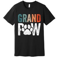 Grandpaw Dog Grandpa FatherS Day Family Grandkids Premium T-Shirt