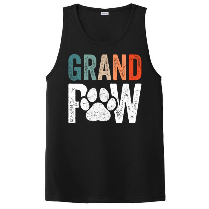 Grandpaw Dog Grandpa FatherS Day Family Grandkids PosiCharge Competitor Tank