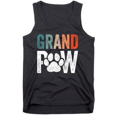 Grandpaw Dog Grandpa FatherS Day Family Grandkids Tank Top