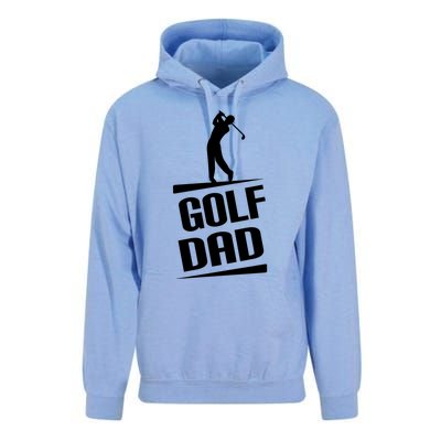 Golf Dad Golfing Silhouette Cute Gift Unisex Surf Hoodie