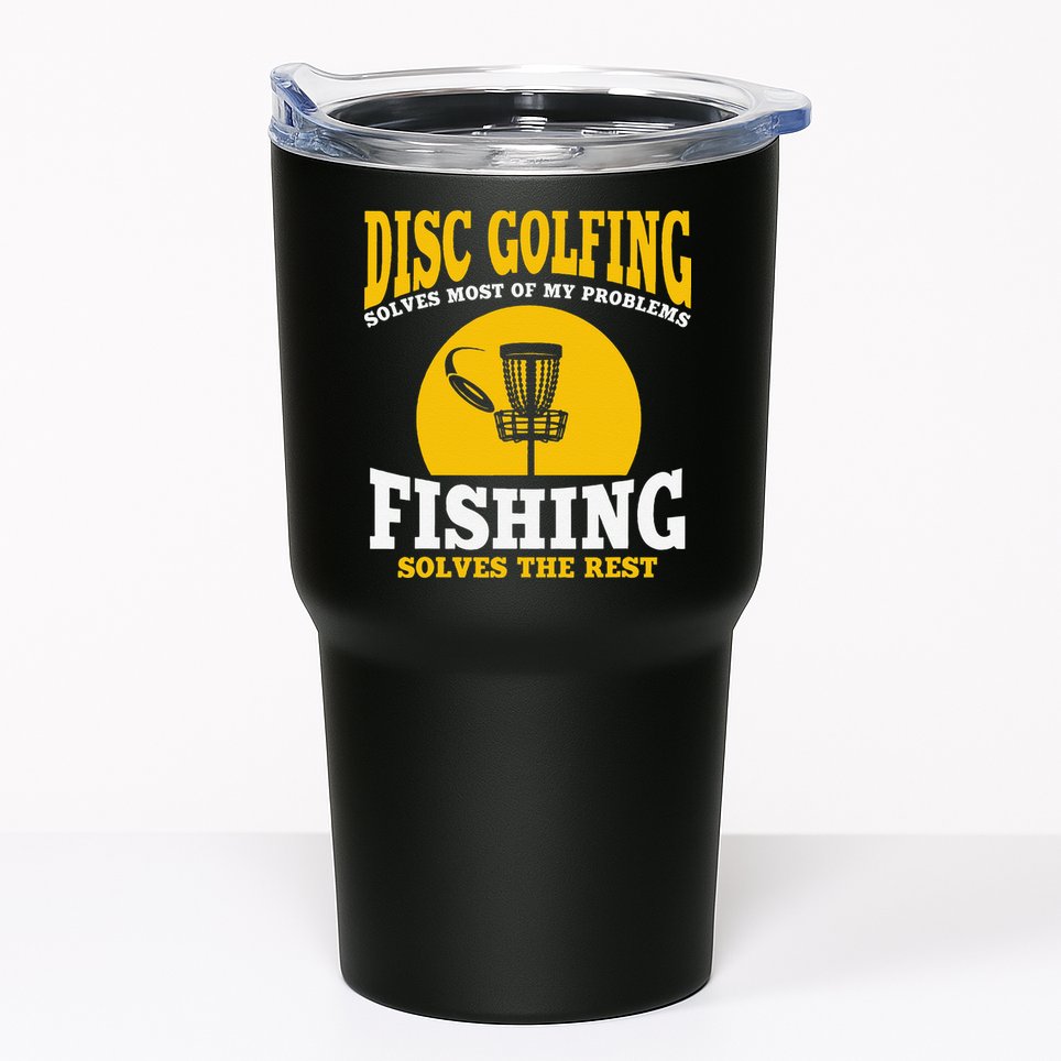 Great Disc Golf And Fishing Gift Tumbler