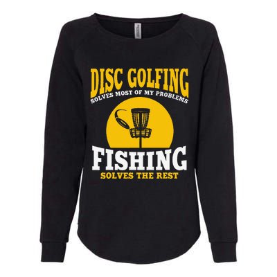 Great Disc Golf And Fishing Gift Womens California Wash Sweatshirt