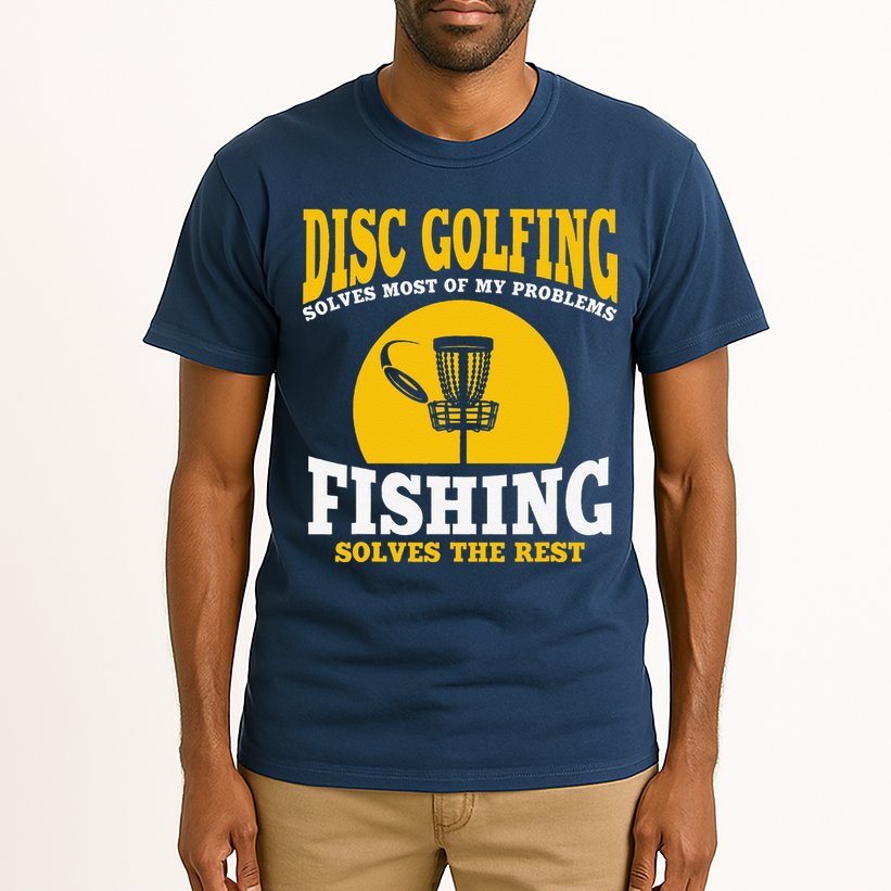 Great Disc Golf And Fishing Gift Tall T-Shirt