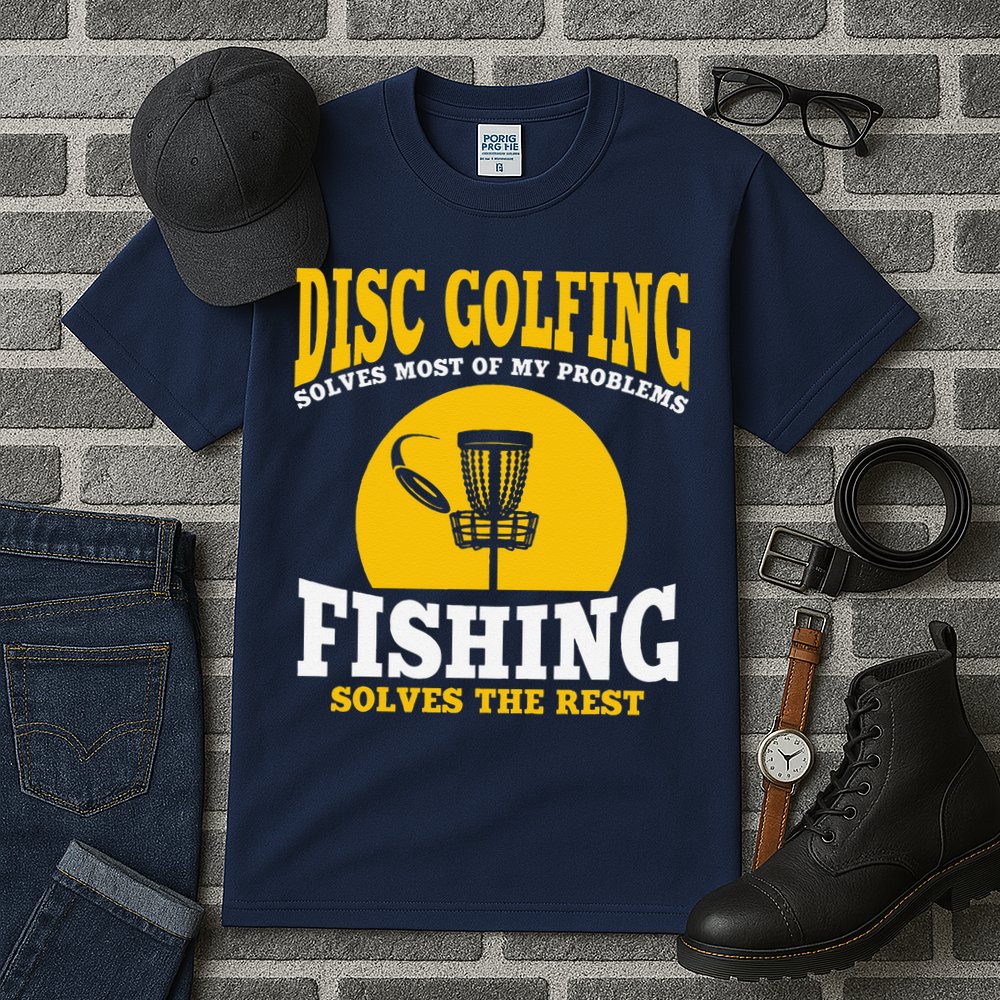 Great Disc Golf And Fishing Gift Tall T-Shirt