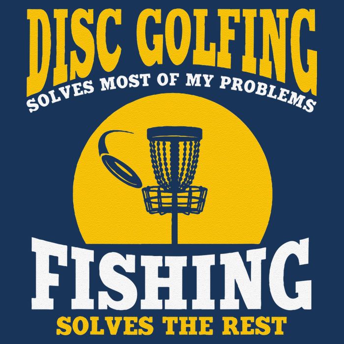 Great Disc Golf And Fishing Gift Tall T-Shirt