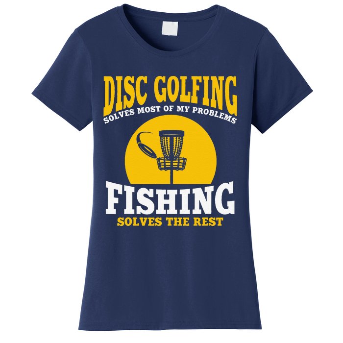 Great Disc Golf And Fishing Gift Women's T-Shirt