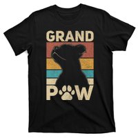 Grandpaw Dog Grandpa Funny Dog Lover Grandfather Pitbull T-Shirt