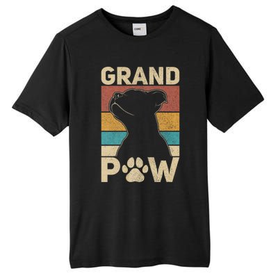 Grandpaw Dog Grandpa Funny Dog Lover Grandfather Pitbull Tall Fusion ChromaSoft Performance T-Shirt