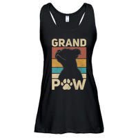 Grandpaw Dog Grandpa Funny Dog Lover Grandfather Pitbull Ladies Essential Flowy Tank