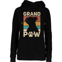 Grandpaw Dog Grandpa Funny Dog Lover Grandfather Pitbull Womens Funnel Neck Pullover Hood