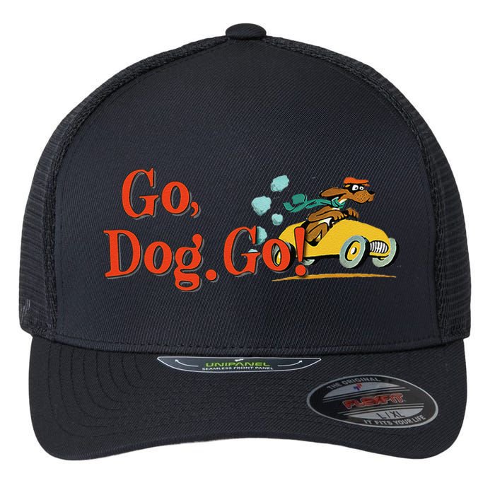 Go Dog Go Essential Gift Flexfit Unipanel Trucker Cap