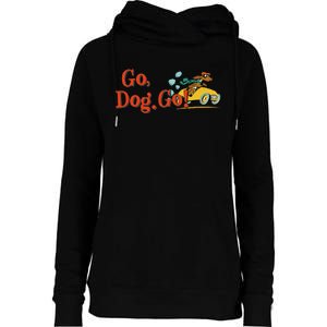 Go Dog Go Essential Gift Womens Funnel Neck Pullover Hood